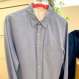 J. Crew Sunwashed Oxford button down. Size Large